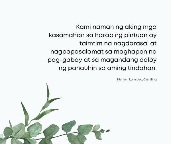 Pagdadasal Bago Umuwi